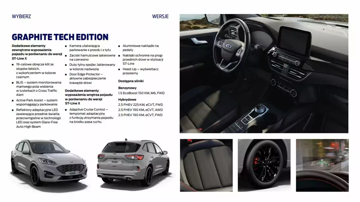 SUV Ford Kuga Graphite Tech ed 2023