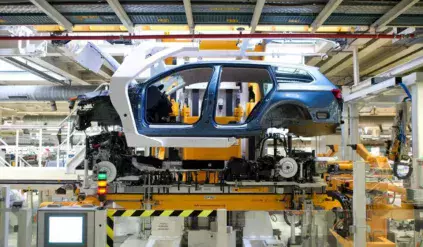 Volkswagen -Passat-produkcja w fabryce w Emden