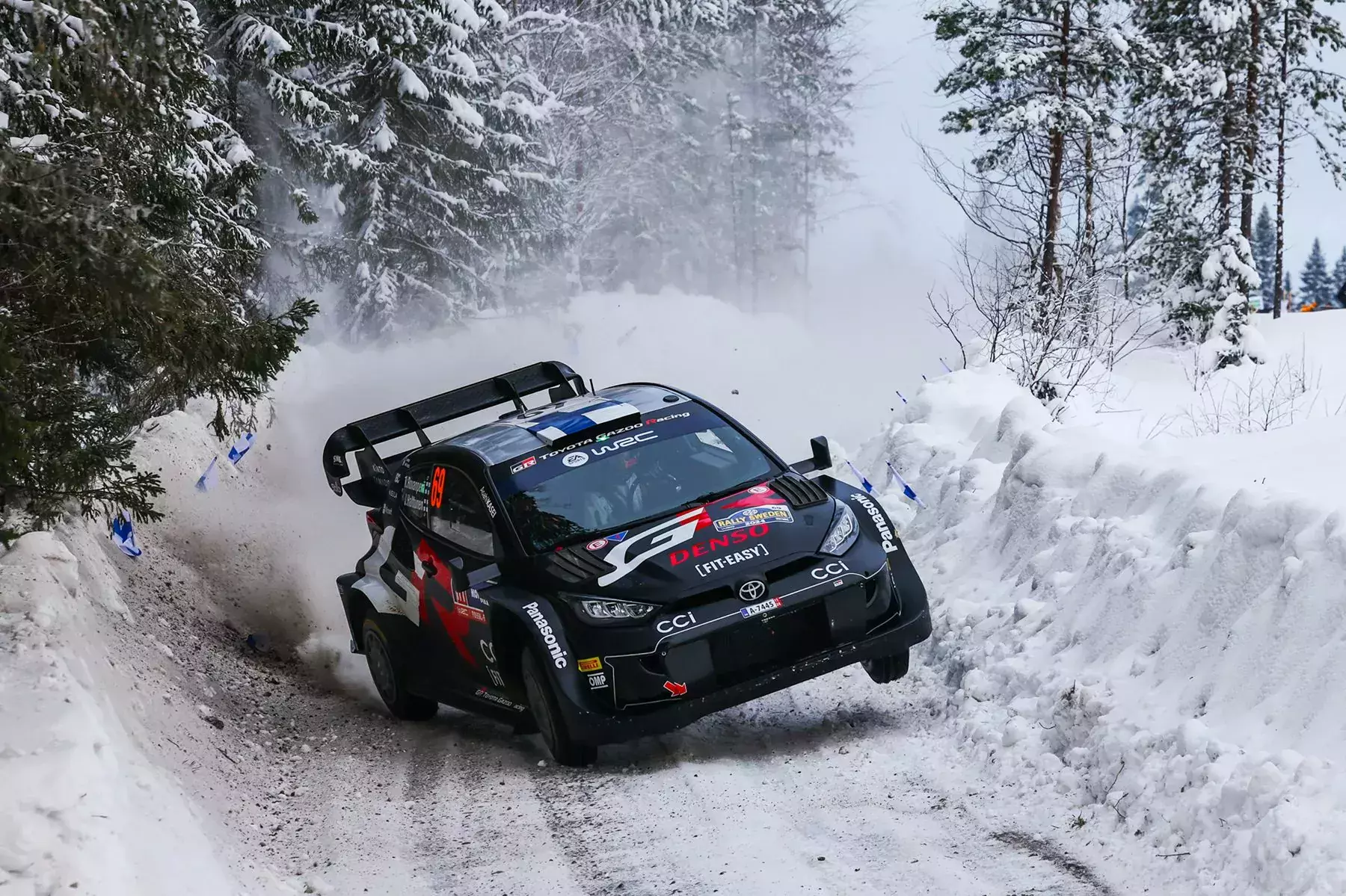Kalle Rovanpera / Jonne Halttunen / Toyota GR Yaris Rally1 / Rajd Szwecji 2024 / WRC