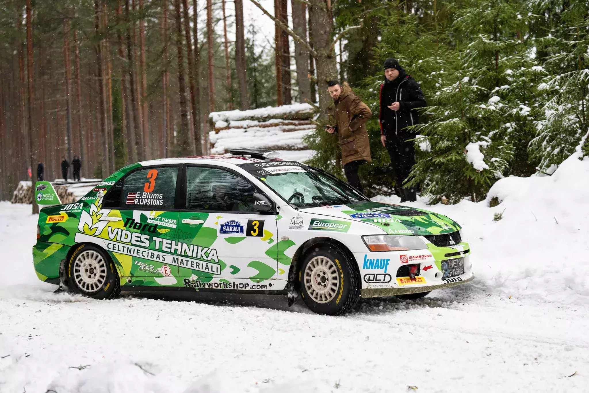 rallijs rally sarma polacy rajdy samochodowe łotwa gulbene