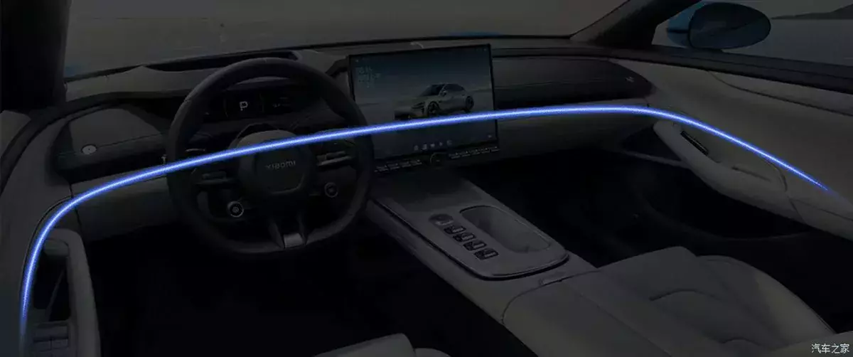 technologiczne rozwiazania projektu wnętrza Xiaomi SU7