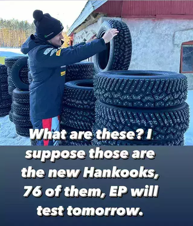 Testy opon Hankook przed sezonem WRC 2025