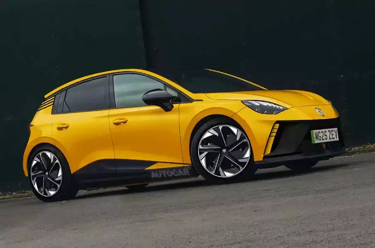 Render nadchodzącego MG2 EV Autocar