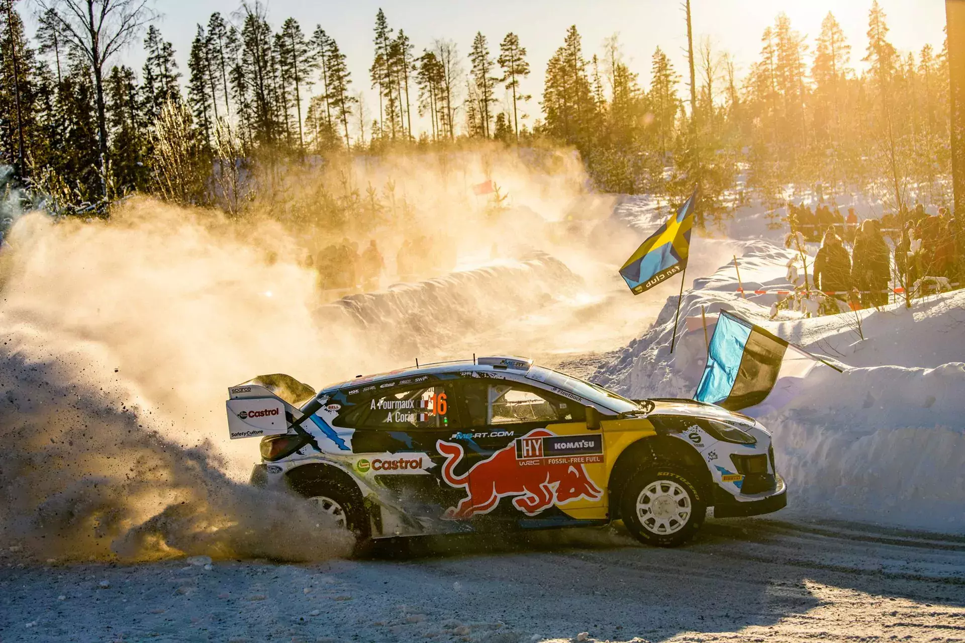 Adrien Fourmaux / Alex Coria / Ford Puma Rally1 / WRC / Rajd Szwecji 2024