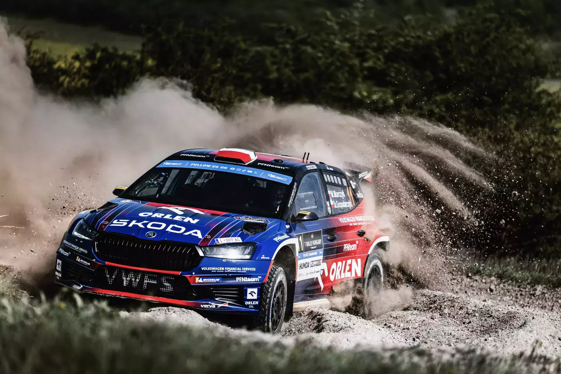 ERC Rajd Węgier Miko Marczyk Szymon Gospodarczyk ORLEN Team