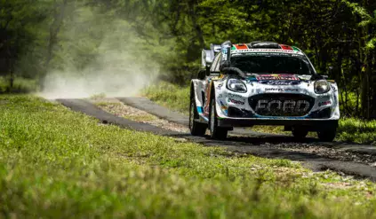 Adrien Fourmaux / Ford Puma Rally1 / Rajd Safari 2024 / WRC / niehybrydowe Rally1 na Rajd Polski
