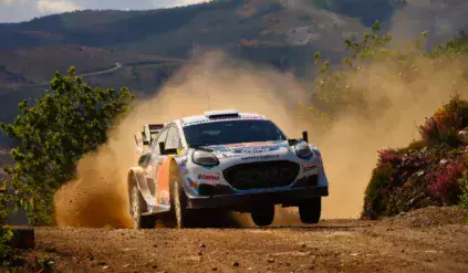 Adrien Fourmaux / Ford Puma Rally1 / Testy przed Rajdem Portugalii 2024 / WRC / Rajd Polski