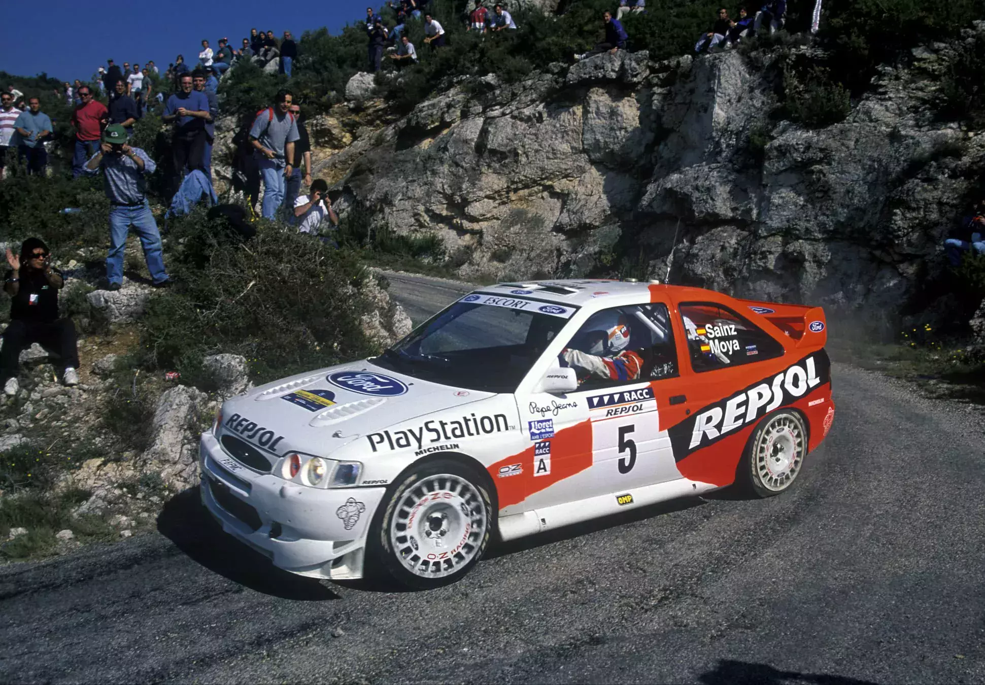 Carlos Sainz / Luis Moya / Ford Escort WRC / Rajd Katalonii 1997