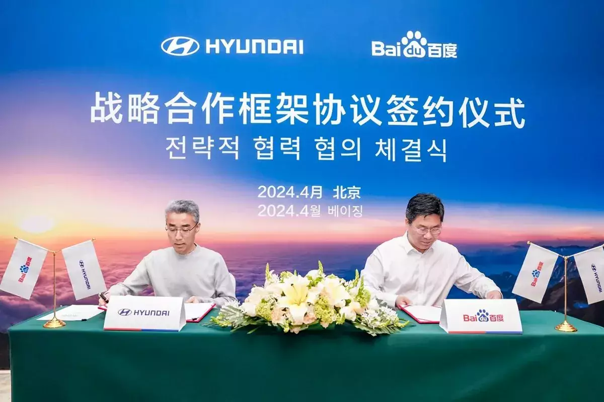 hyundai i baidu podpisały strategiczną umowę