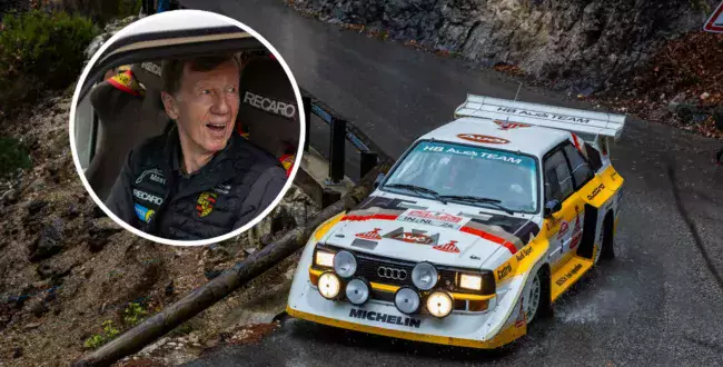 Walter Rohrl / Audi Sport Quattro S1 E2 / AvD Histo Monte / dziadek