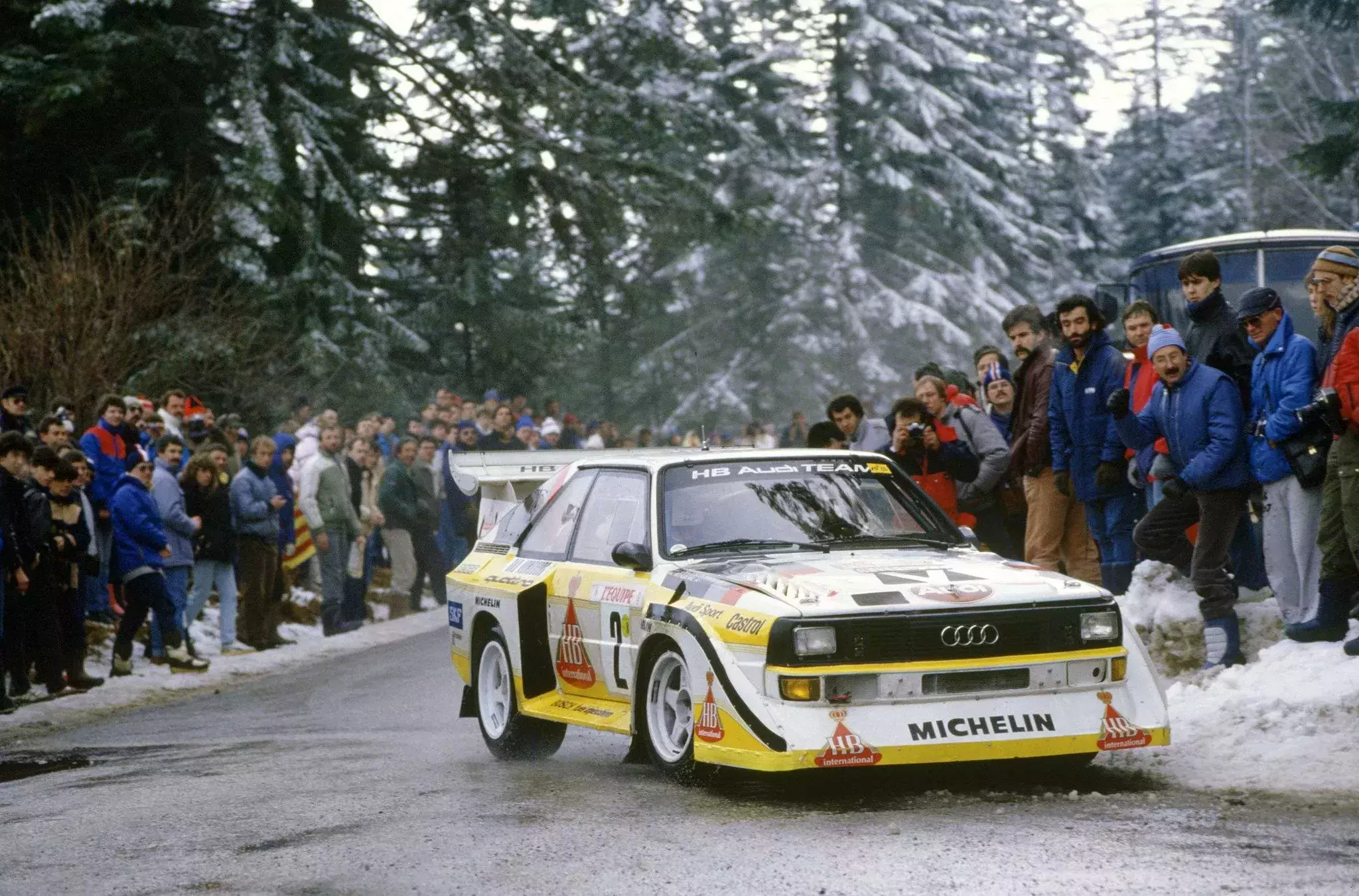 Walter Rohrl / Chirstian Geistdorfer / Audi Sport Quattro S1 E2 / Rajd Monte Carlo 1986 / WRC