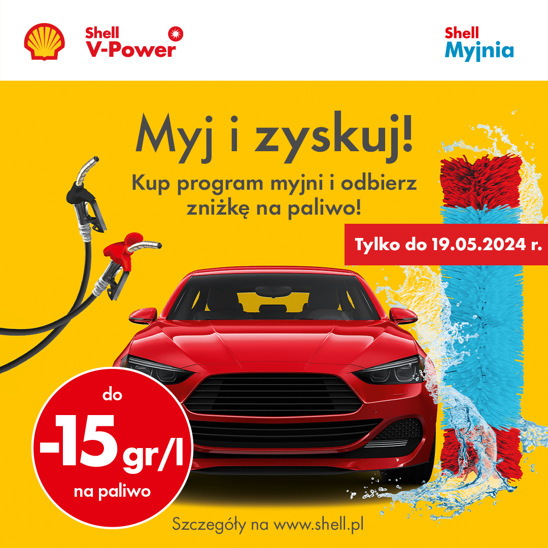 Shell / myjnia / promocja na paliwo