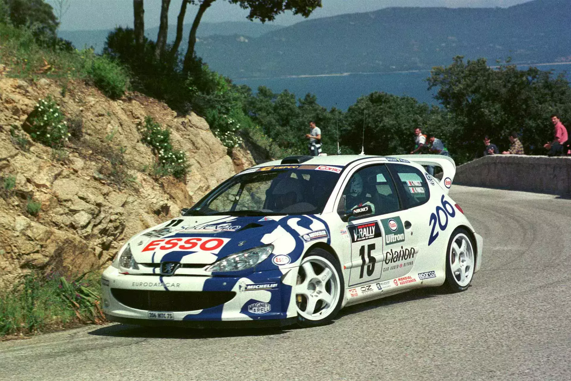 Gilles Panizzi / Peugeot 206 WRC / Rajd Korsyki 1999
