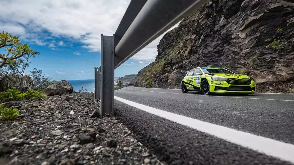 Jose Antonio Suarez / Skoda Fabia RS Rally2 / Rajd Wysp Kanaryjskich 2024 / ERC