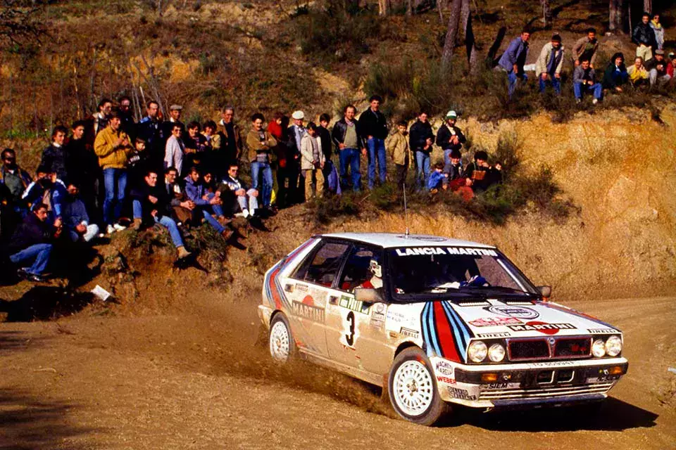 Markku Alen / Lancia Delta HF 4WD / Rajd Portugalii 1987 / WRC / rekord 5 zwycięstw