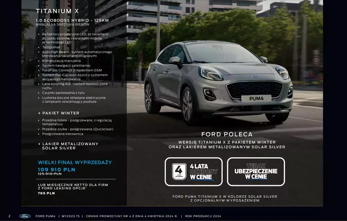 miejski SUV Forda w promocji