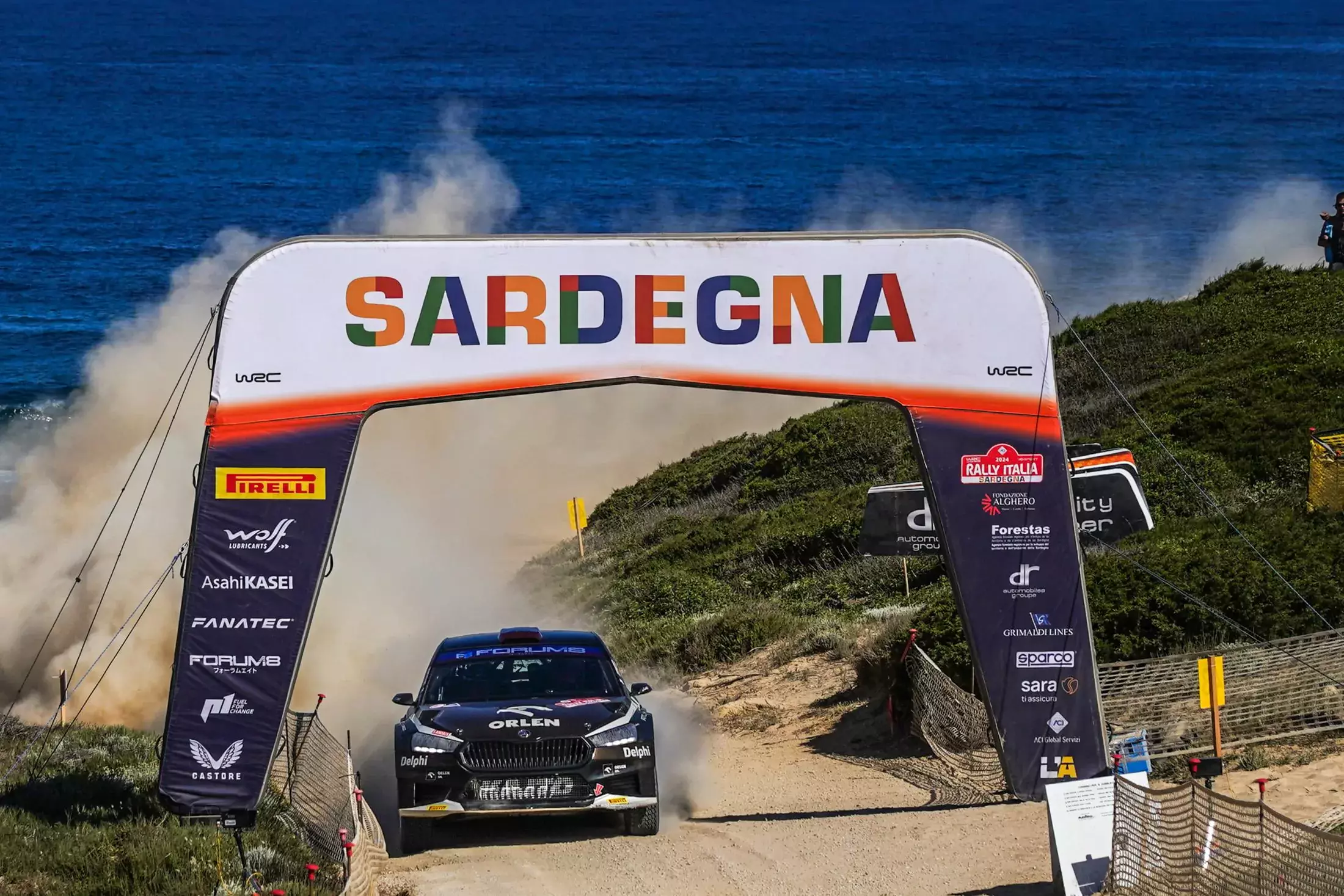 Kajetan Kajetanowicz ORLEN Rally Team Rajd Sardynii WRC Maciej Szczepaniak Ott Tanak
