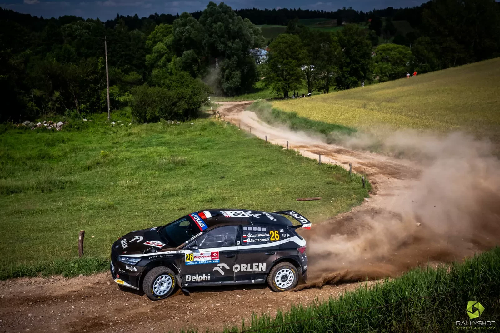 WRC Rajd Polski ORLEN Team Kajetan Kajetanowicz Mikołaj Miko Marczyk