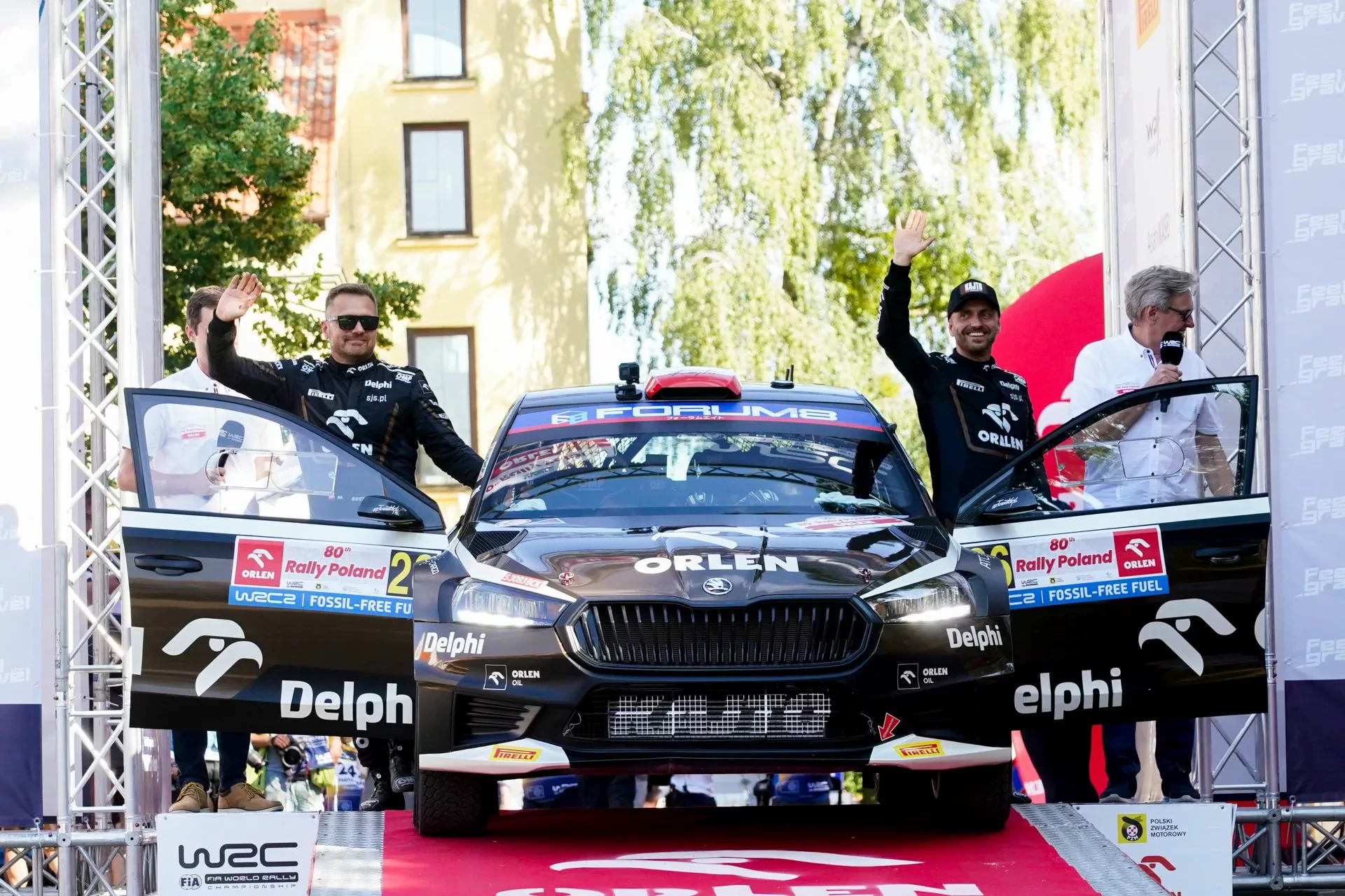 WRC Rajd Polski ORLEN Team Kajetan Kajetanowicz Mikołaj Miko Marczyk