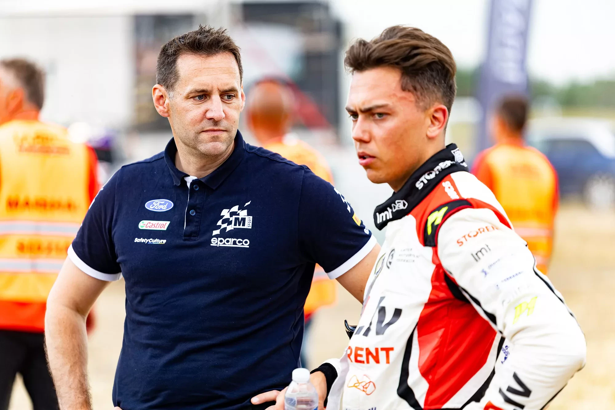 Richard Millener / szef zespołu M-Sport Ford World Rally Team / Martins Sesks / Rajd Polski 2024 / WRC