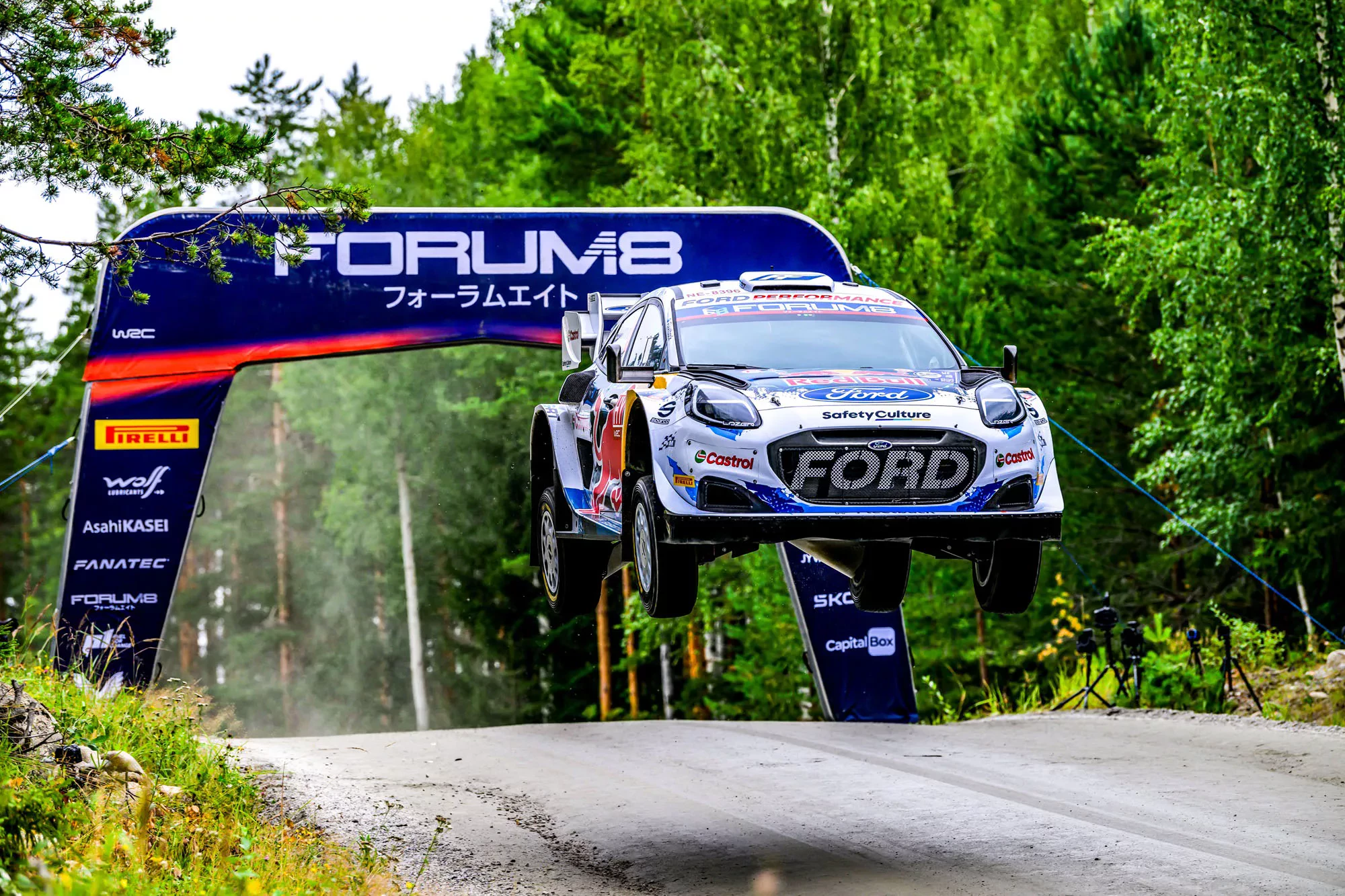 Adrien Fourmaux / Ford Puma Rally1 / Rajd Finlandii 2024 / WRC