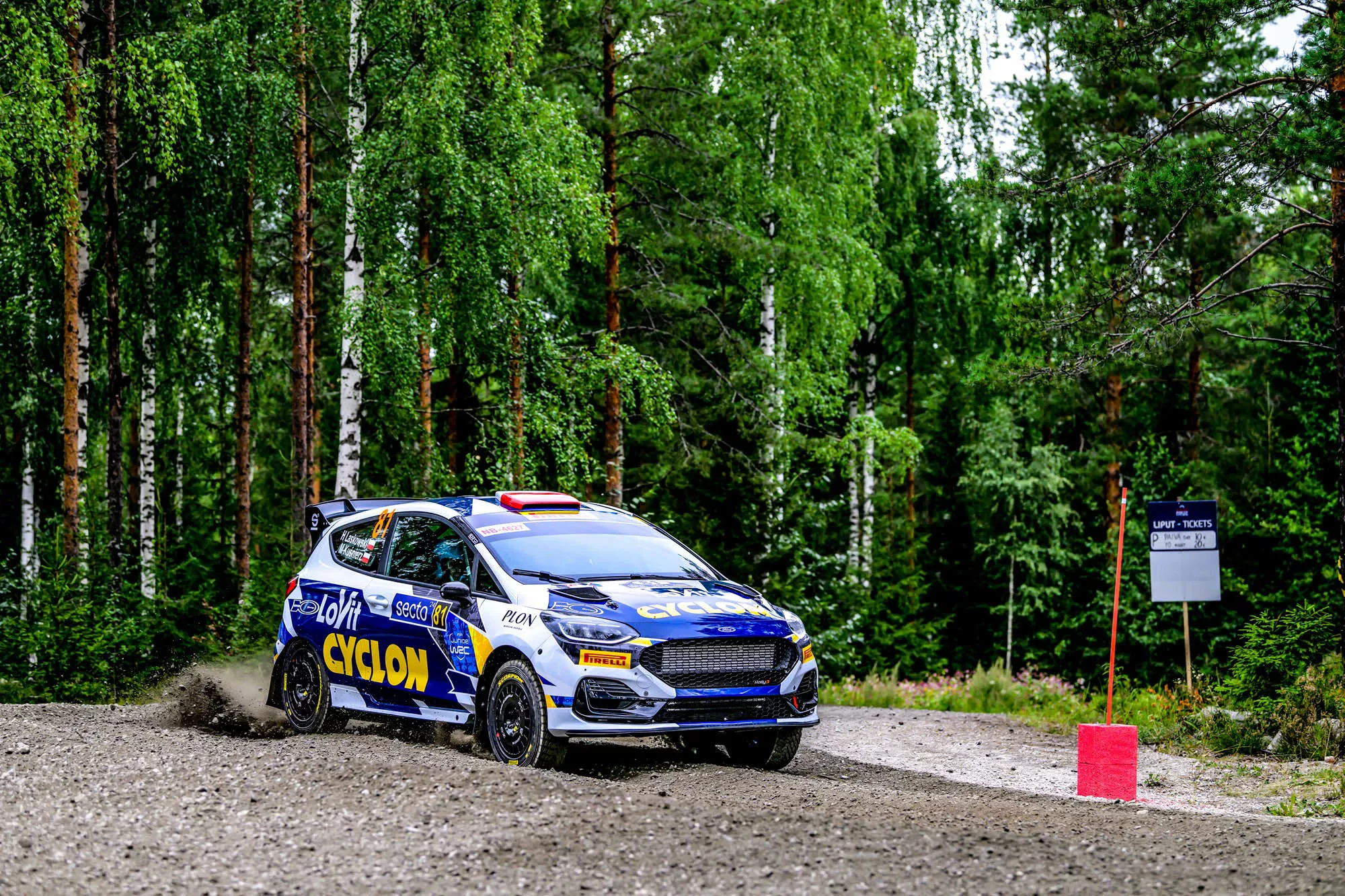 Hubert Laskowski / Ford Fiesta Rally3 / Rajd Finlandii 2024 / Junior WRC