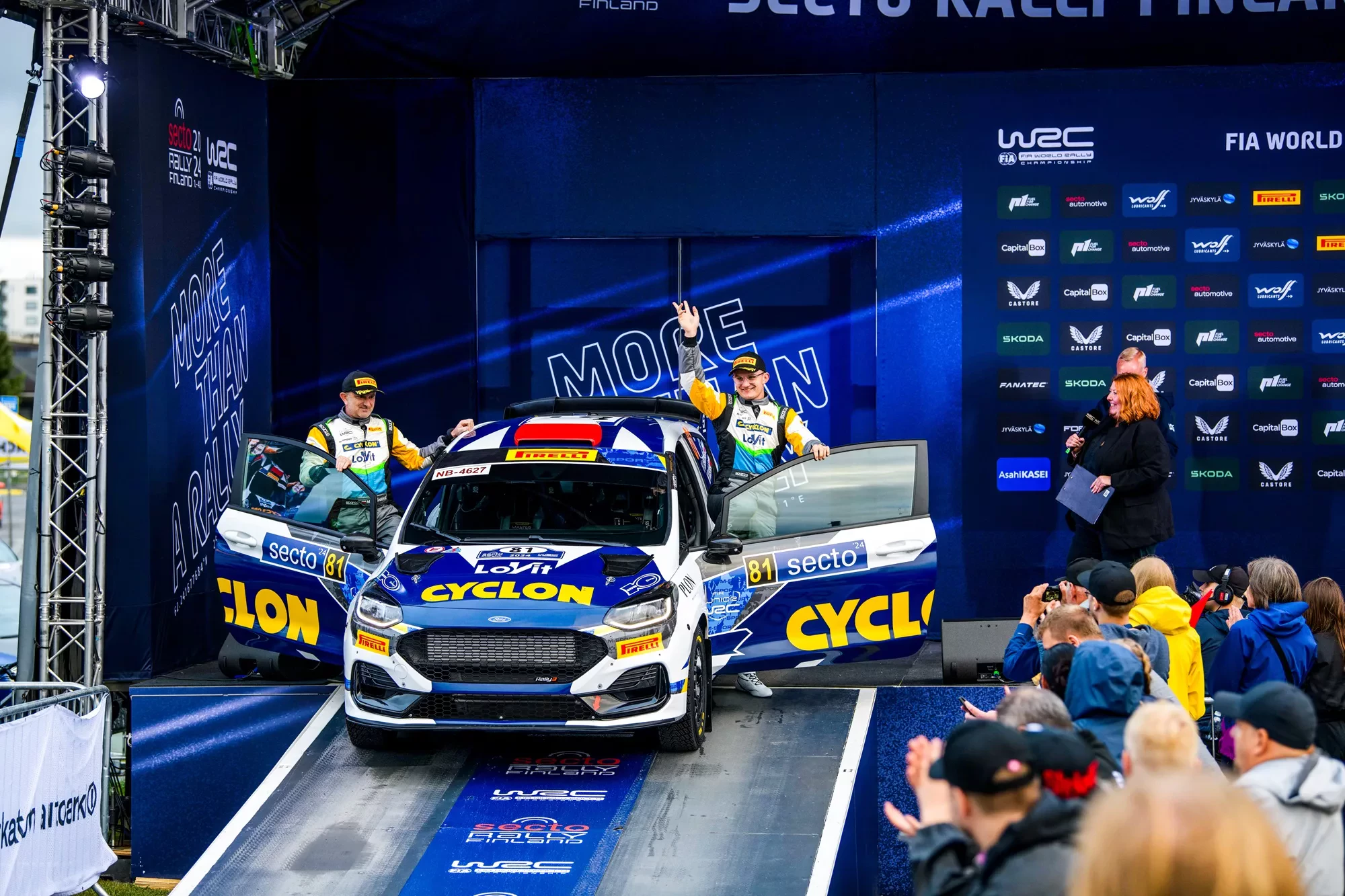 Hubert Laskowski / Michał Kuśnierz / Ford Fiesta Rally3 / Rajd Finlandii 2024 / Junior WRC