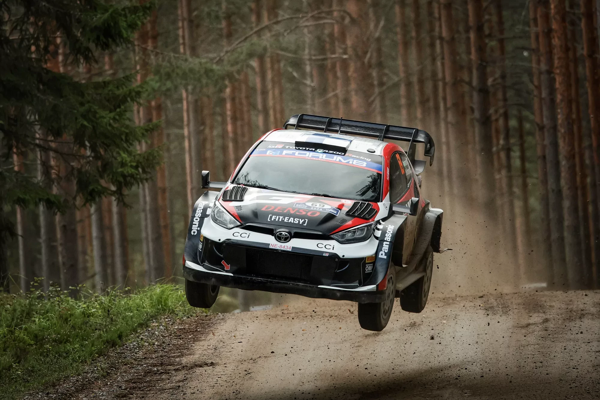 Kalle Rovanpera / Jonne Halttunen / Toyota GR Yaris Rally1 / WRC / Rajd Finlandii 2024