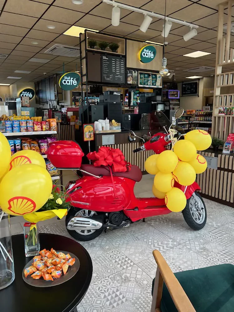 Loteria Shell / skuter Romet Retro 125