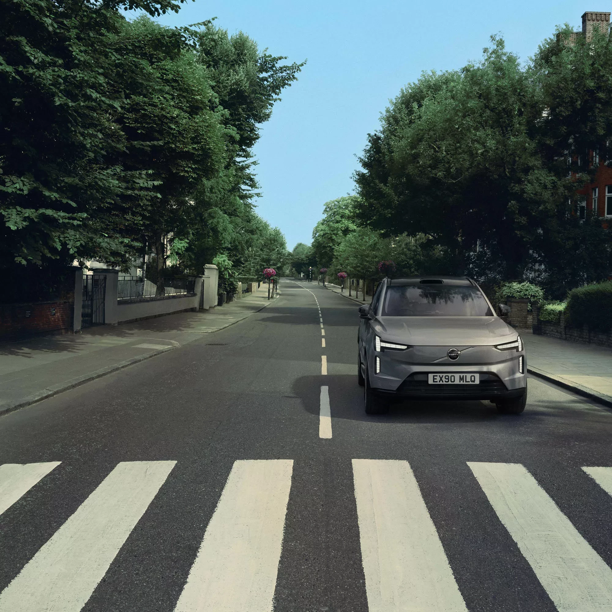 Volvo EX90 na Abbey Road