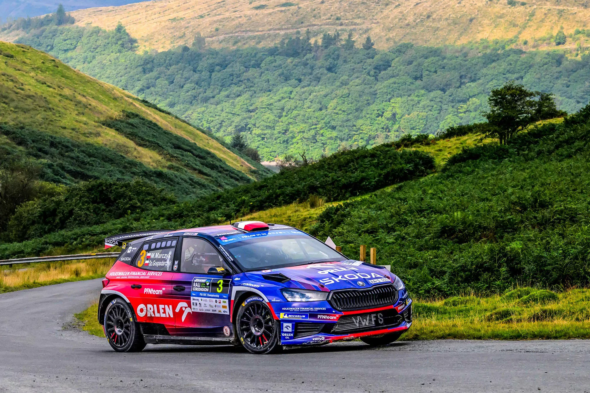 Miko Marczyk / Skoda Fabia RS Rally2 / Rali Ceredigion 2024