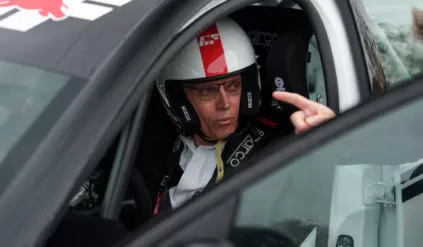 Carlos Tavares / szef Stellantis / Lancia Ypsilor Rally4 HF / test prototypu