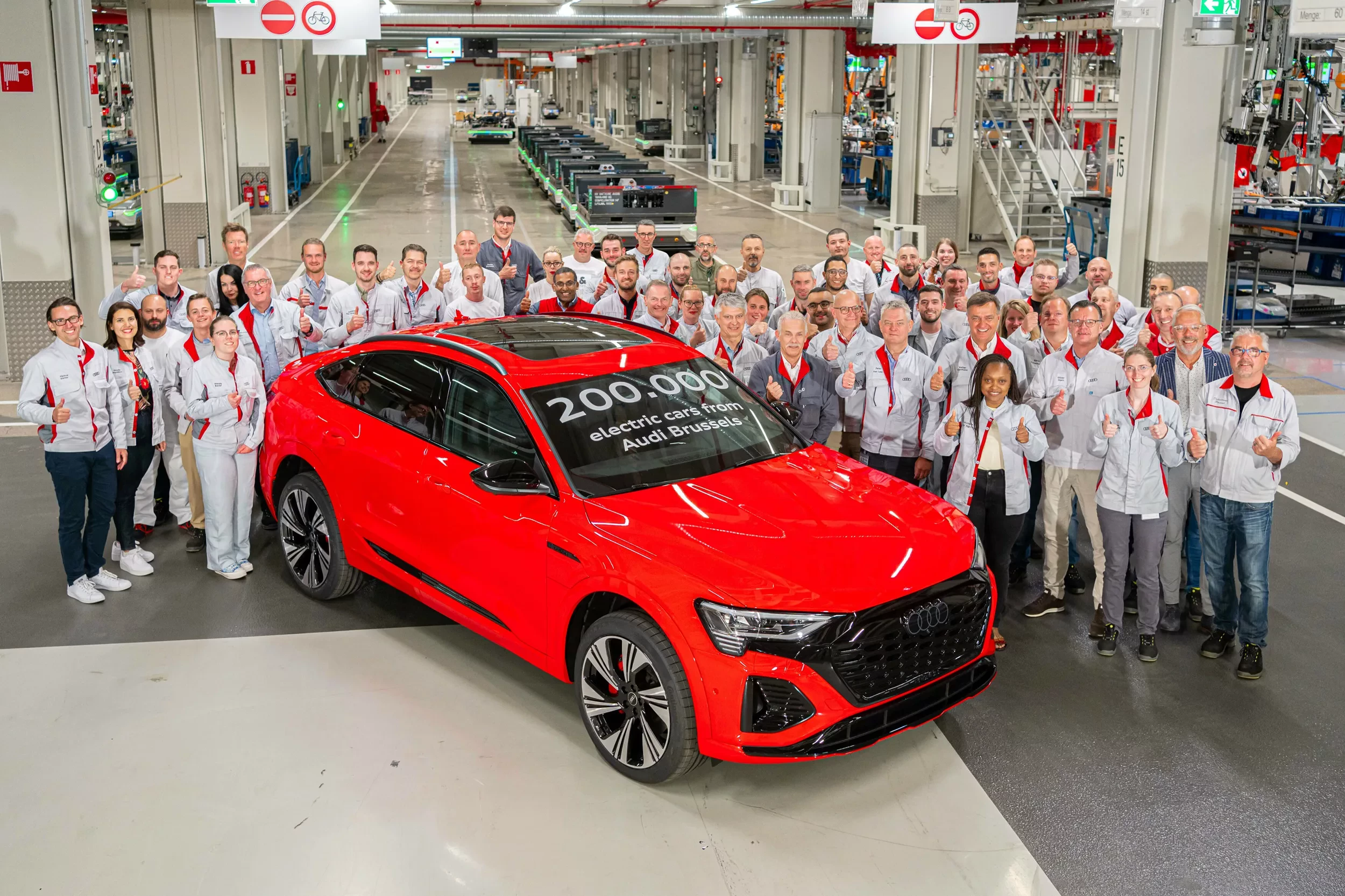 Audi Brussels produces 200,000 all-electric vehicles
