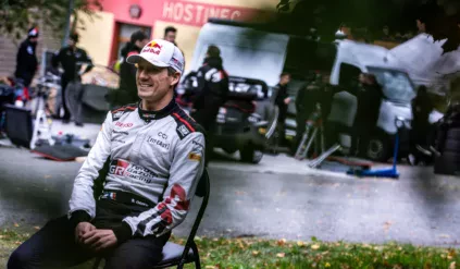 Sebastien Ogier / Toyota GR Yaris Rally1 / testy w Czechach / WRC