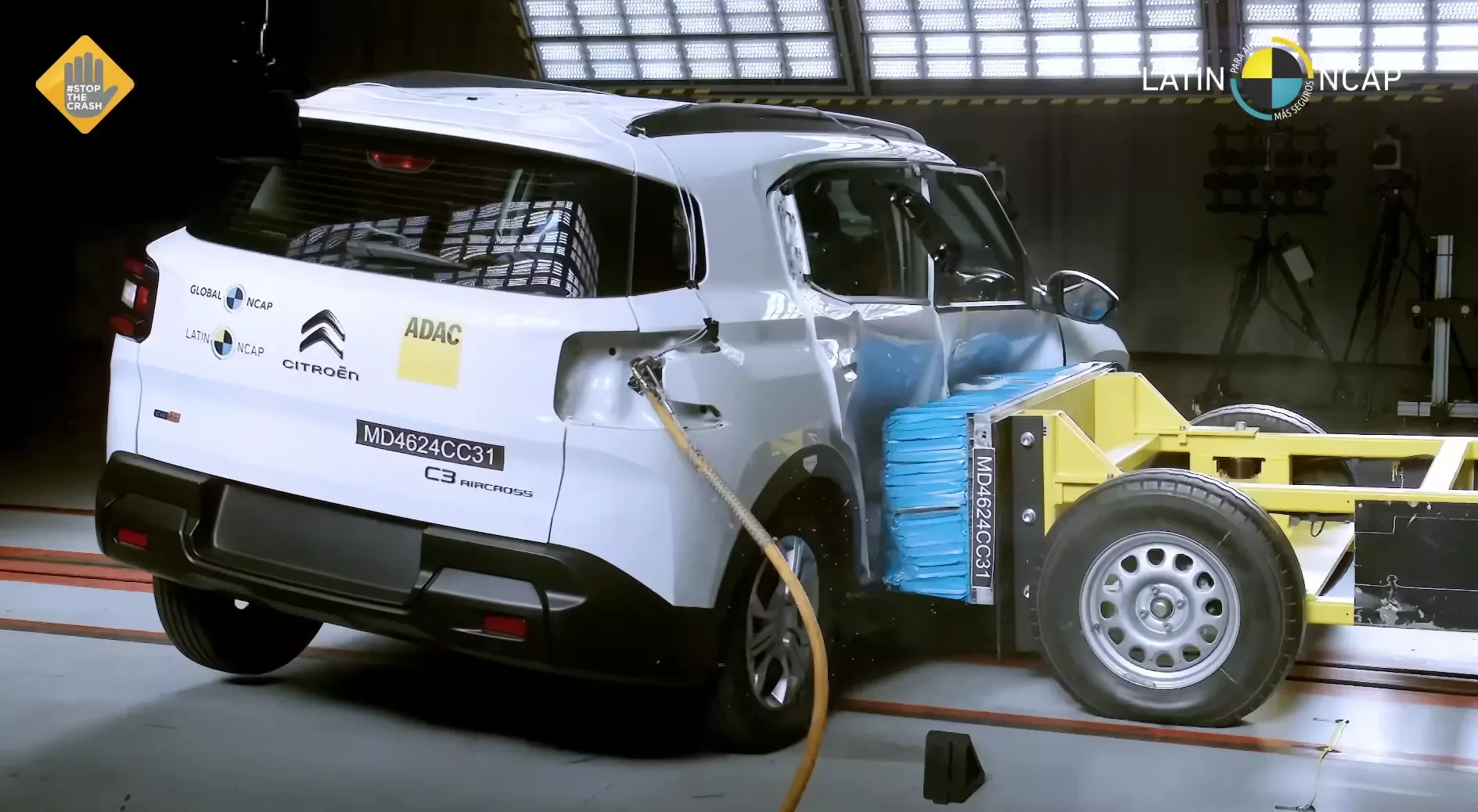 Citroen C3 Aircross testy Latin NCAP