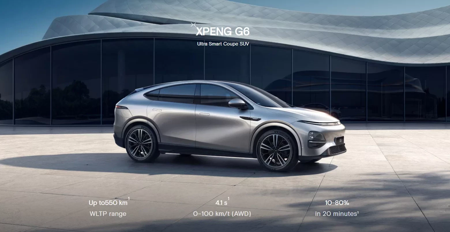 "chinska tesla" teraz w UK Xpeng G6