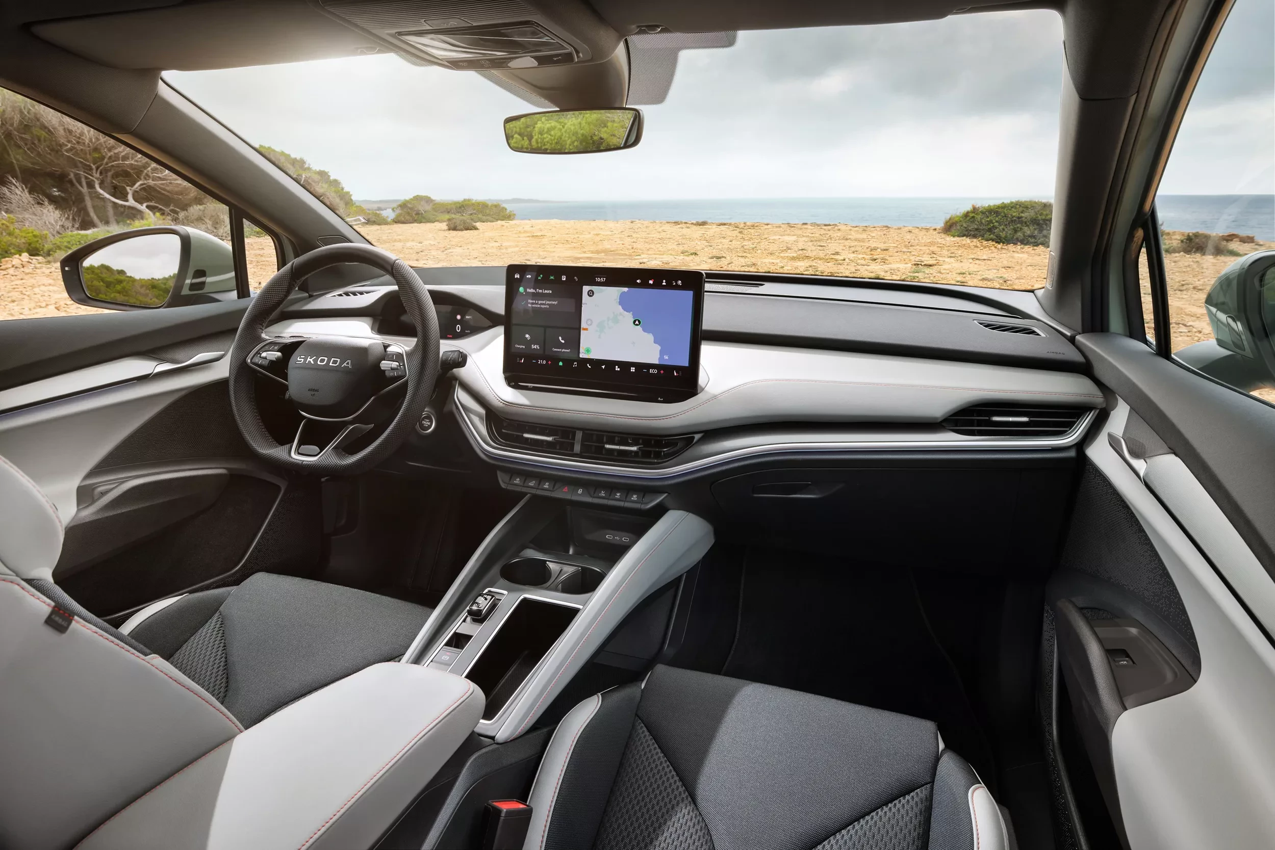 SUV Skoda Elroq EV kokpit