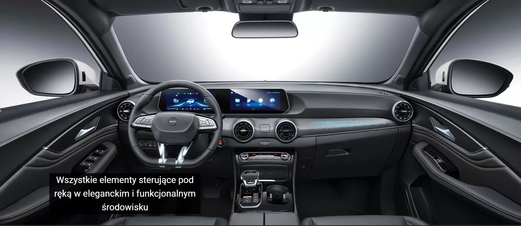 nowy SUV EVO6 widok wnętrza