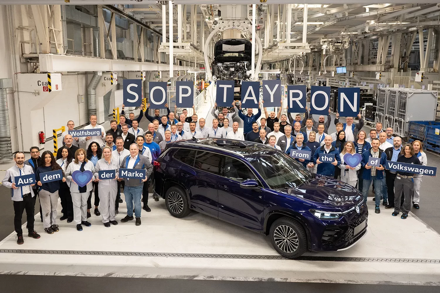 Pierwszy Volkswagen Tayron SUV w Wolfsburgu 2024