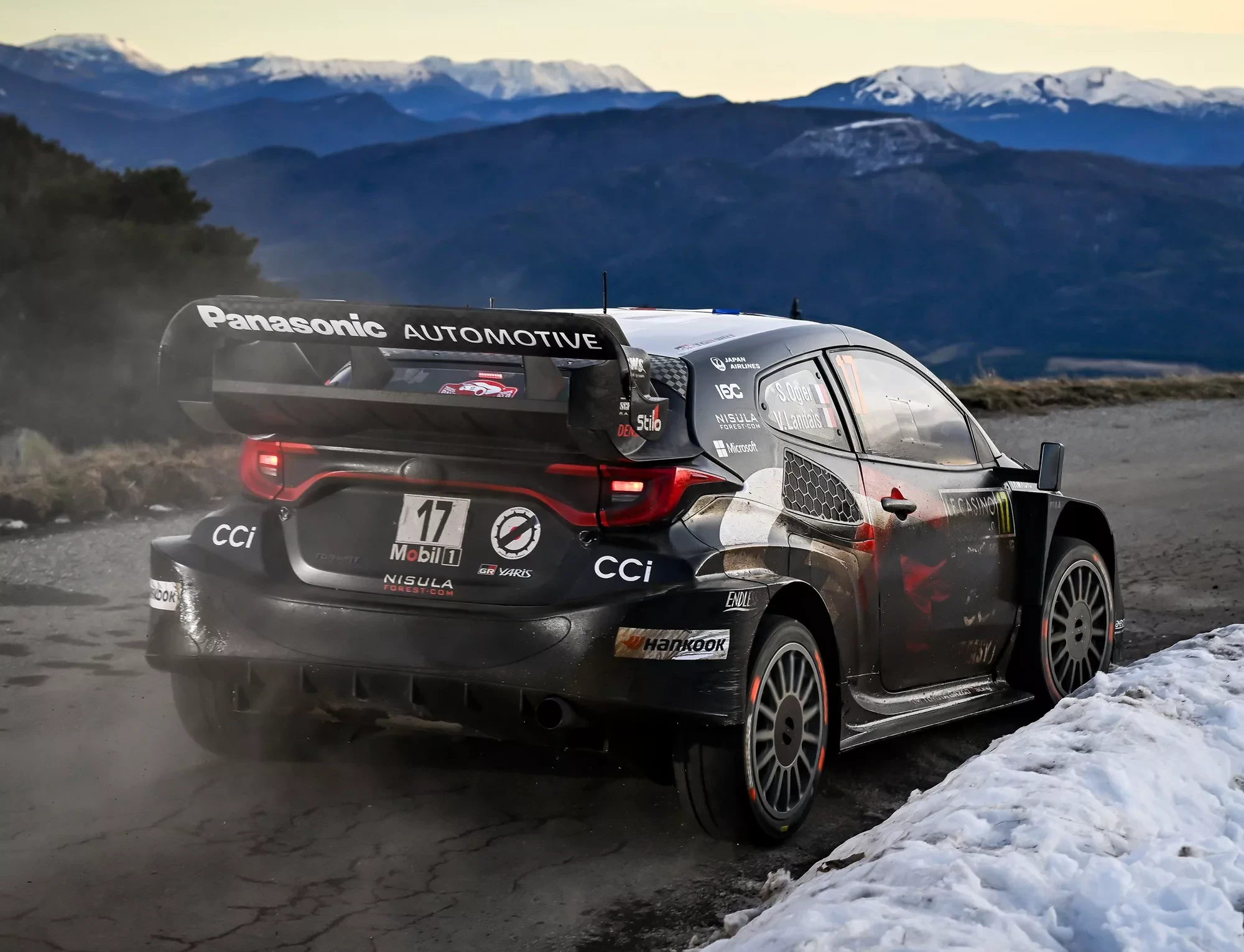 Sebastien Ogier / Vincent Landais / Toyota GR Yaris Rally1 / Rajd Monte Carlo 2025 / WRC