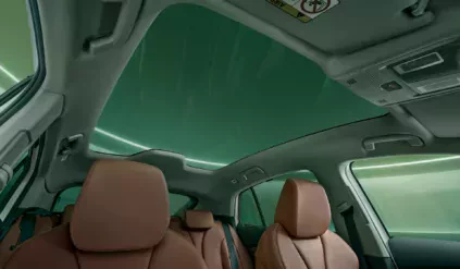 Skoda Enyaq Coupe lifting dach panoramiczny wnętrze