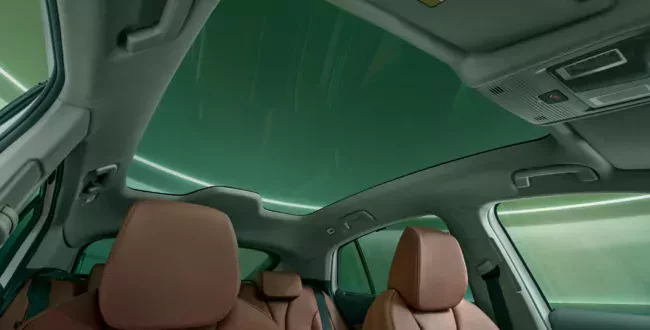 Skoda Enyaq Coupe lifting dach panoramiczny wnętrze