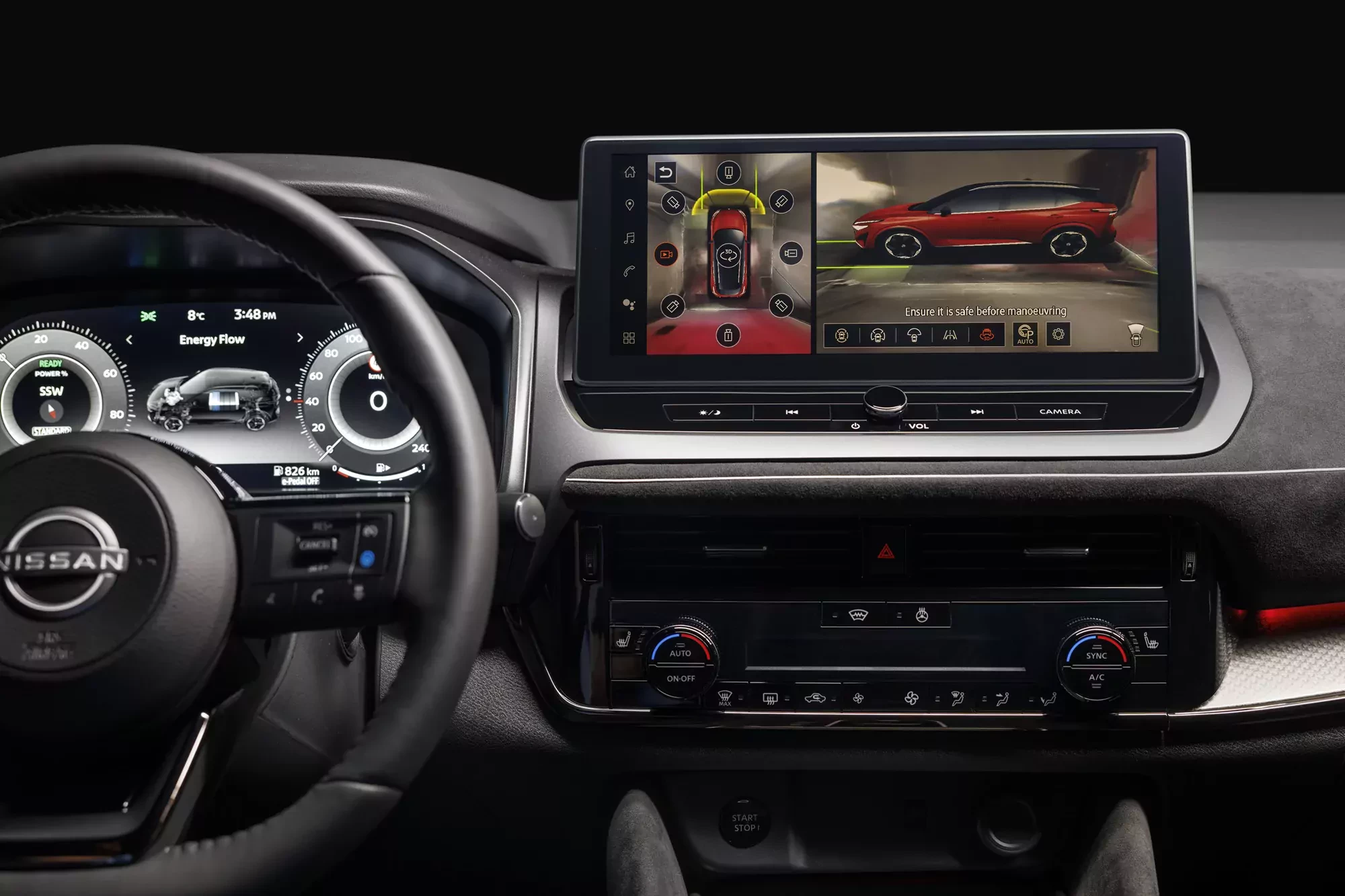 Nissan Qashqai 2024 wnętrze / system kamer 360