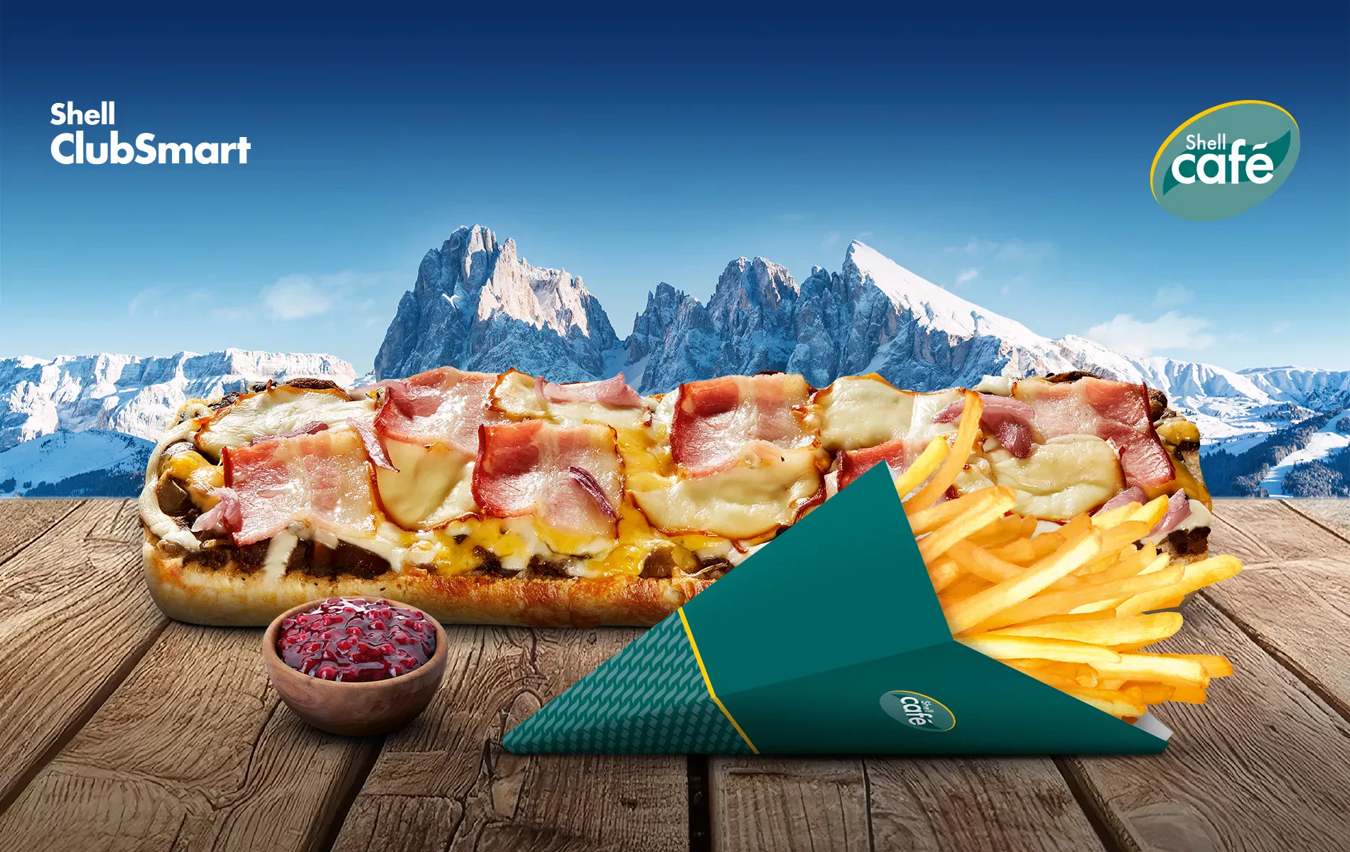 Zapiekanka góralska + frytki za 3 zł / promocja Shell