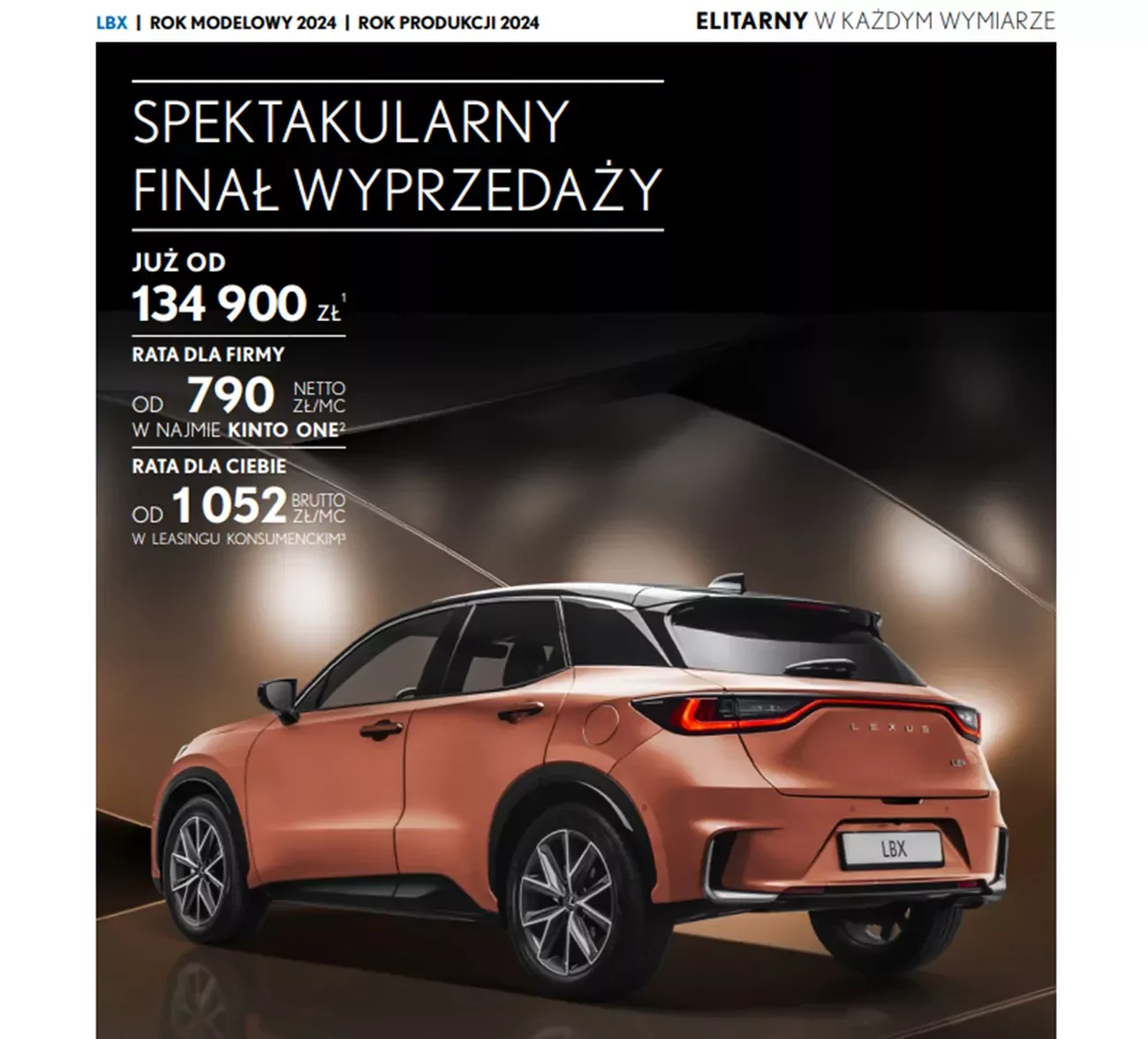 Oferta Lexus LBX 2024