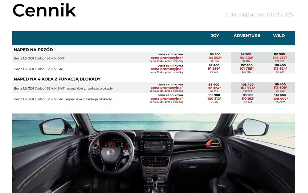 Oferta KGM Tivoli SUV PY 2025