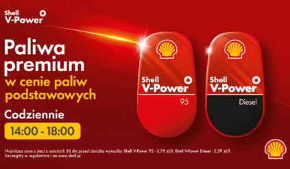 Shell V-Power / paliwa premium w cenie paliw podstawowych w godzinach 14-18 / powrót słynnej promocji