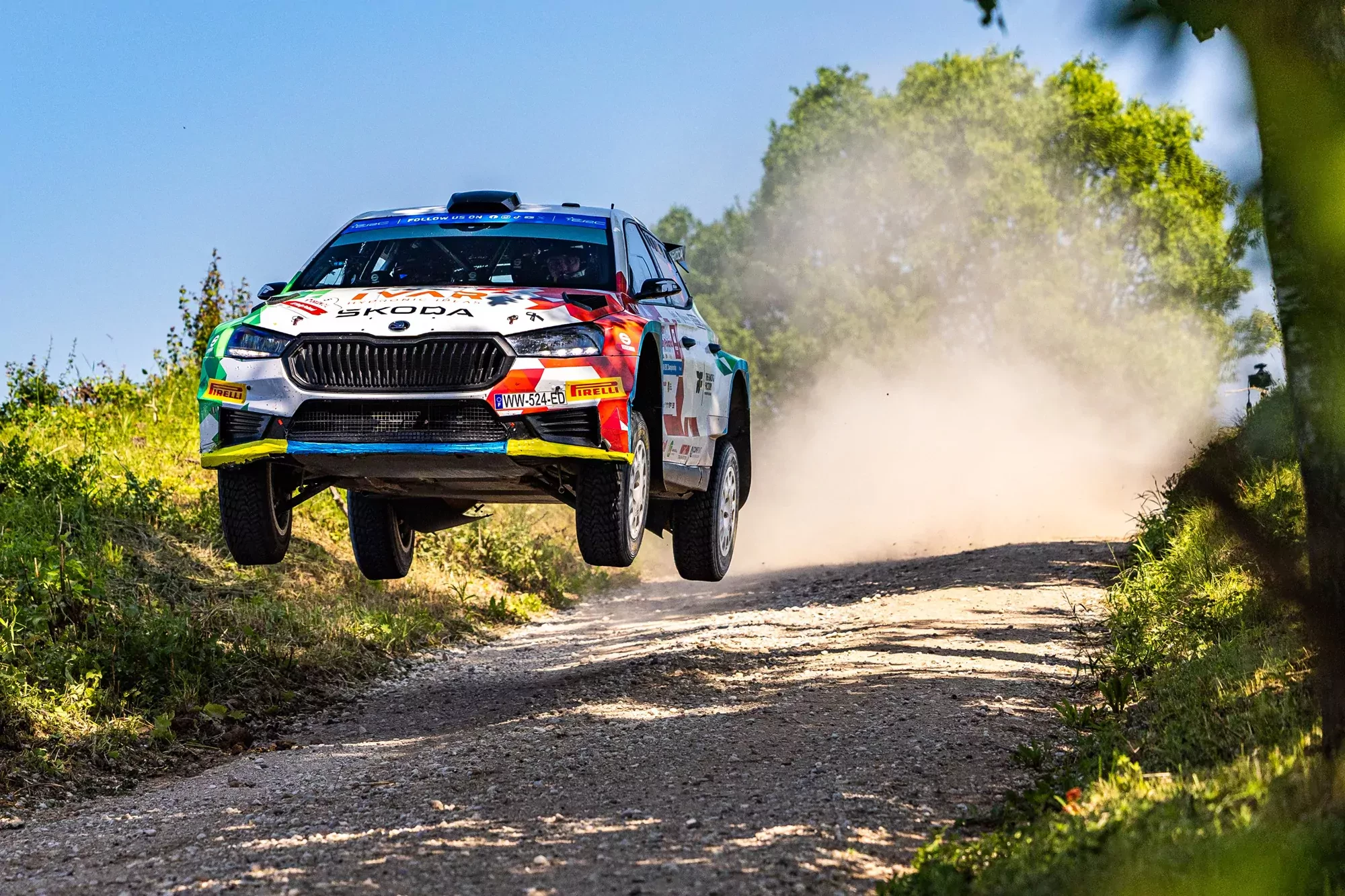 Andrea Mabellini / Skoda Fabia RS Rally2 / Rajd Polski 2025 / ERC