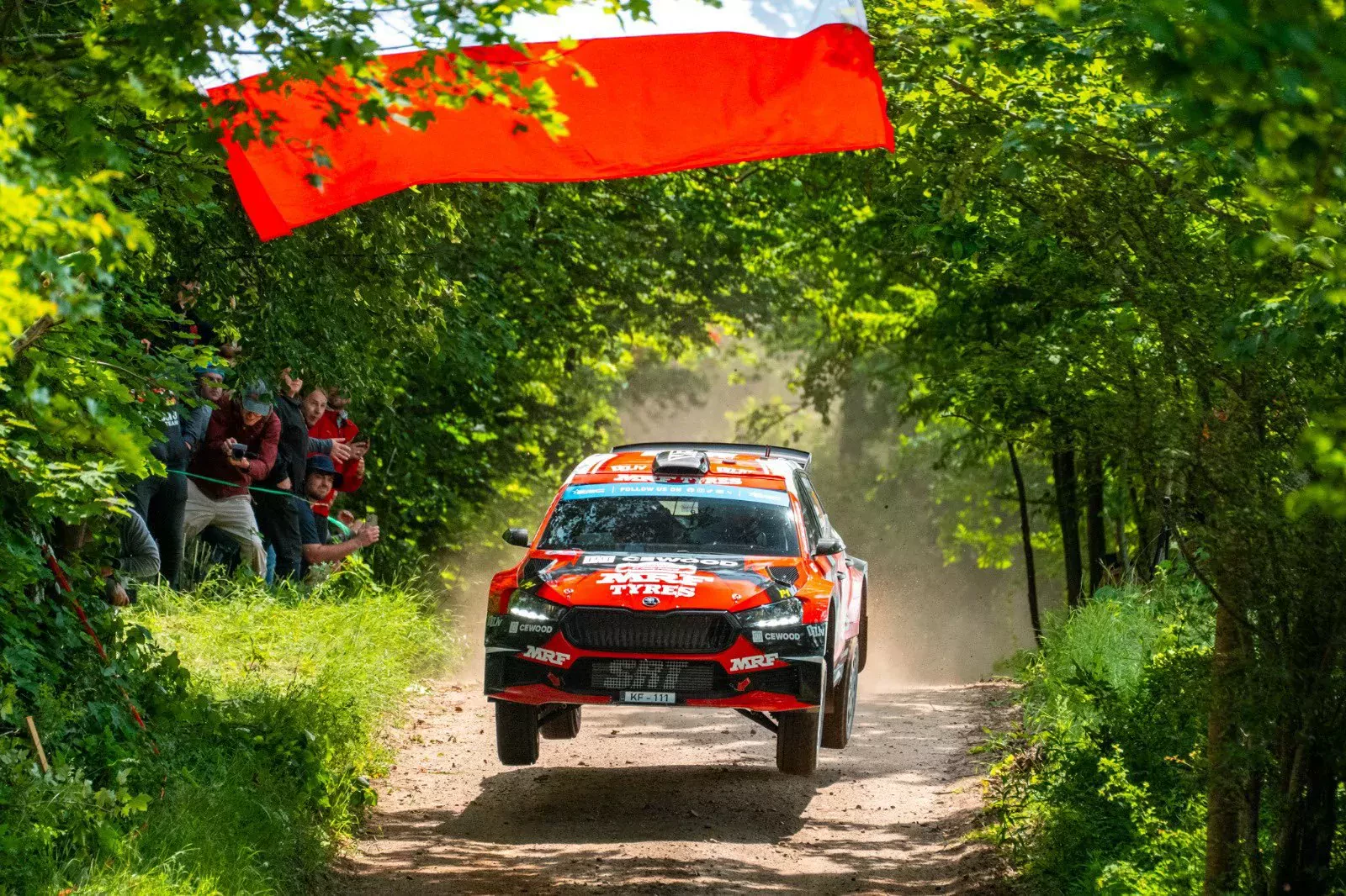 Martins Sesks / Skoda Fabia RS Rally2 / Rajd Polski 2025 / ERC