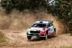 Andrea Mabellini / Virginia Lenzi / Skoda Fabia RS Rally2 / Rajd Węgier 2025 / ERC